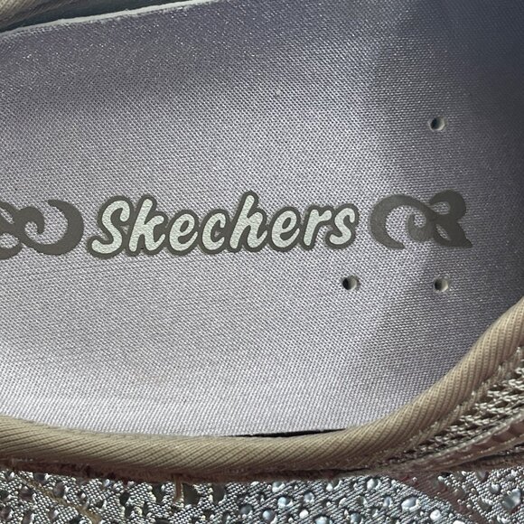 Skechers Cuddy Slip On Sneaker Mule Grey Taupe Size 6 Comfort Memory Foam - Picture 10 of 10